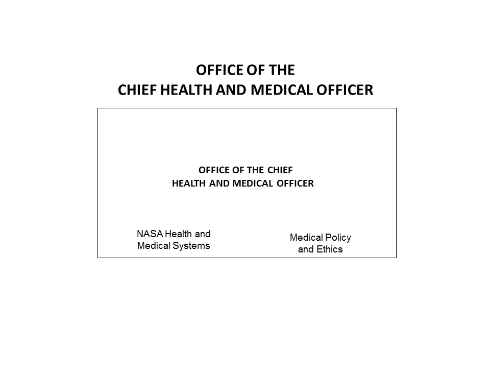 This image shows the organizational chart for the Office of the Chief Health and Medical Officer. Line of succession in the following order: Deputy Chief Health and Medical Officer. 