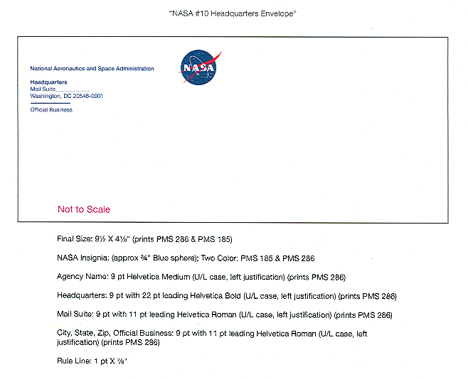 Figure I.6. This image shows the NASA No.10 Headquarters Envelop.