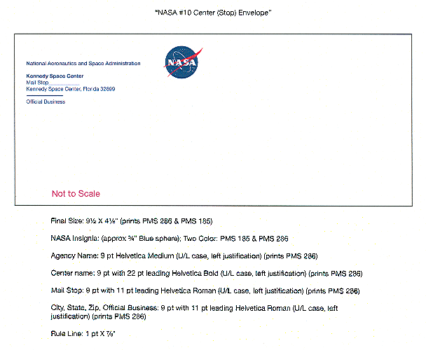 Figure I.9. This image shows the NASA No.10 Center (Stop) Envelop.