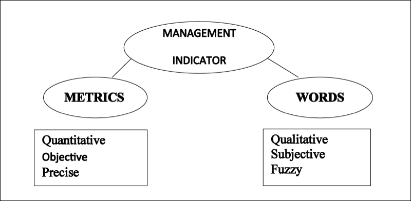 Figure 3-3 Management Indicators. In Figure 3-3, management indicators may be expressed as words (such as 